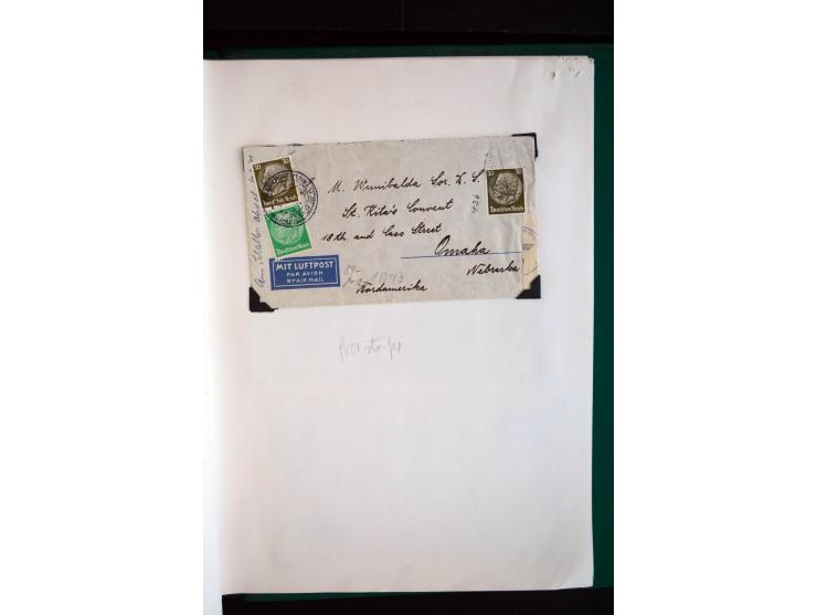 1940/45, kleine Sammlung mit ca. 170 Zensurpost-Briefen und Karten auf Albenblättern, dabei bessere Stempel, Frankaturen und 