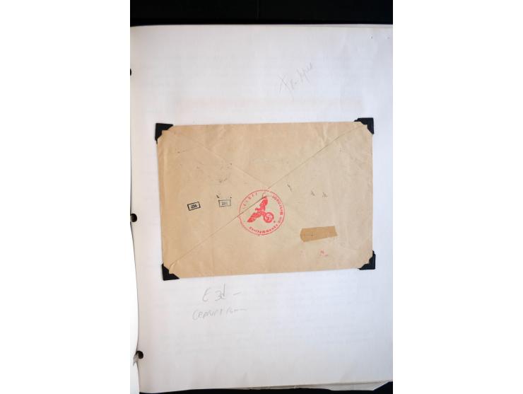 1940/45, kleine Sammlung mit ca. 170 Zensurpost-Briefen und Karten auf Albenblättern, dabei bessere Stempel, Frankaturen und 