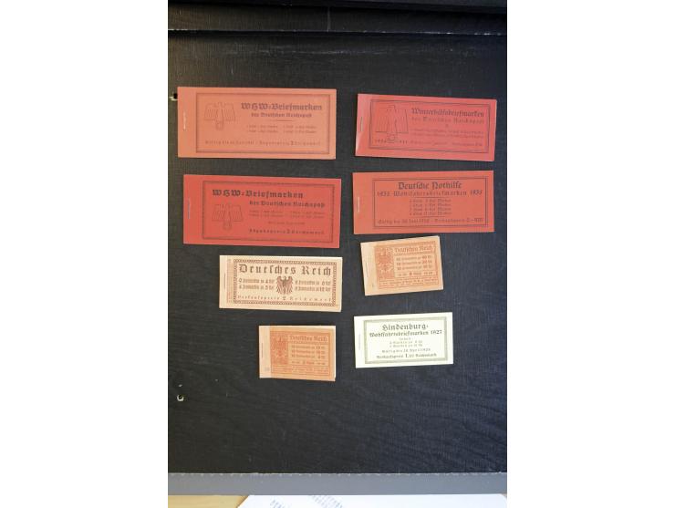 1906/40, kleine Partie von 20 Markenheftchen, leer oder Teile fehlend