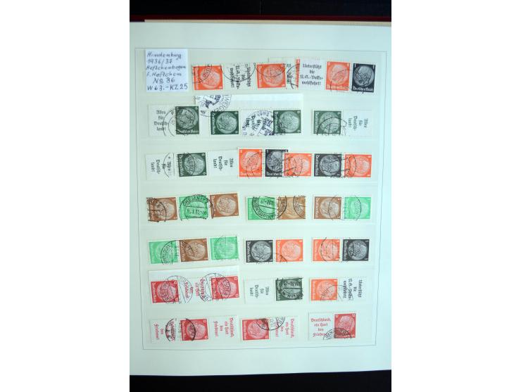 1916/41, vorwiegend postfrische Sammlung mit vielen besseren Werten, dabei Mi.-Nr. W20.1, W22, W23, W24.1, W25, W32,  W51-54,