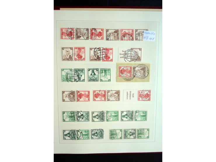 1916/41, vorwiegend postfrische Sammlung mit vielen besseren Werten, dabei Mi.-Nr. W20.1, W22, W23, W24.1, W25, W32,  W51-54,