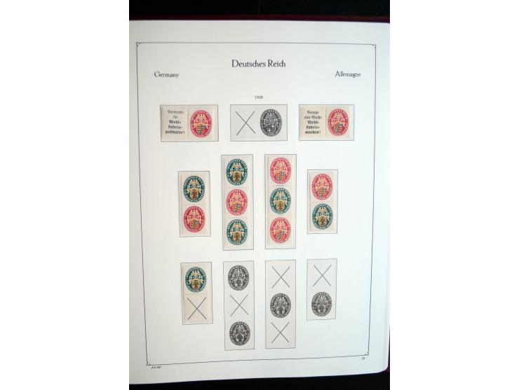 1916/41, vorwiegend postfrische Sammlung mit vielen besseren Werten, dabei Mi.-Nr. W20.1, W22, W23, W24.1, W25, W32,  W51-54,