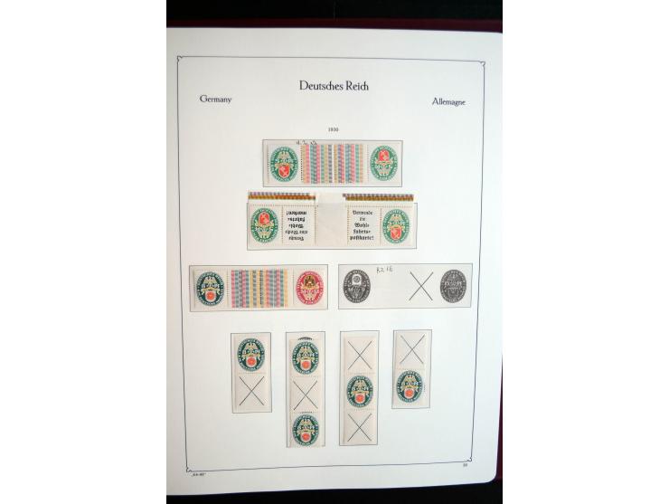 1916/41, vorwiegend postfrische Sammlung mit vielen besseren Werten, dabei Mi.-Nr. W20.1, W22, W23, W24.1, W25, W32,  W51-54,