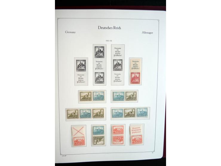 1916/41, vorwiegend postfrische Sammlung mit vielen besseren Werten, dabei Mi.-Nr. W20.1, W22, W23, W24.1, W25, W32,  W51-54,