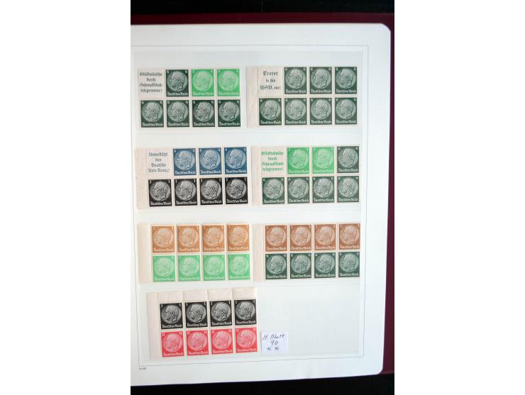 1916/41, vorwiegend postfrische Sammlung mit vielen besseren Werten, dabei Mi.-Nr. W20.1, W22, W23, W24.1, W25, W32,  W51-54,