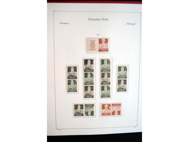 1916/41, vorwiegend postfrische Sammlung mit vielen besseren Werten, dabei Mi.-Nr. W20.1, W22, W23, W24.1, W25, W32,  W51-54,