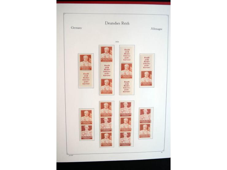 1916/41, vorwiegend postfrische Sammlung mit vielen besseren Werten, dabei Mi.-Nr. W20.1, W22, W23, W24.1, W25, W32,  W51-54,
