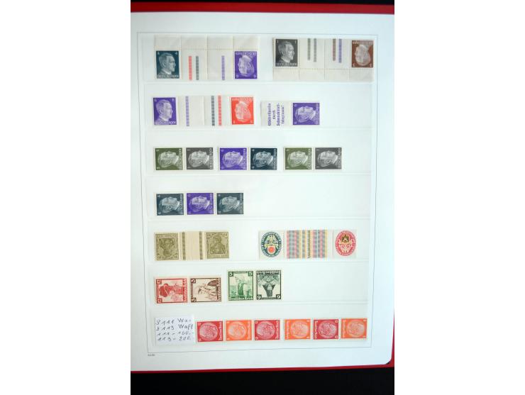 1916/41, vorwiegend postfrische Sammlung mit vielen besseren Werten, dabei Mi.-Nr. W20.1, W22, W23, W24.1, W25, W32,  W51-54,
