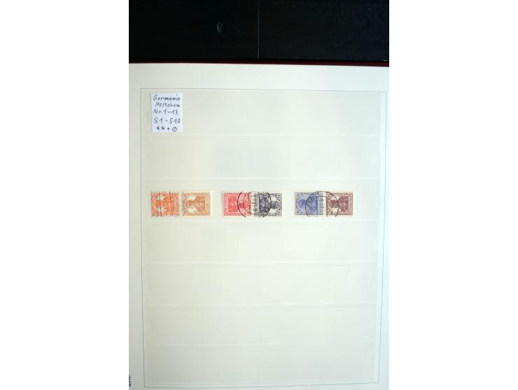 1916/41, vorwiegend postfrische Sammlung mit vielen besseren Werten, dabei Mi.-Nr. W20.1, W22, W23, W24.1, W25, W32,  W51-54,