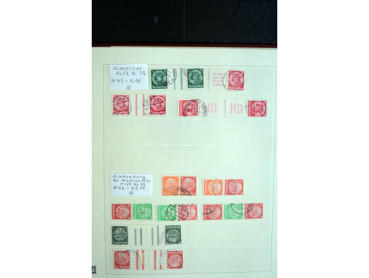 1916/41, vorwiegend postfrische Sammlung mit vielen besseren Werten, dabei Mi.-Nr. W20.1, W22, W23, W24.1, W25, W32,  W51-54,