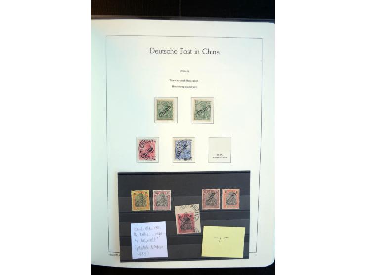 China bis Togo (ohne Südsee-Gebiete), umfangreiche, meist ungebrauchte und gestempelte Sammlung mit vielen besseren und kpl. 