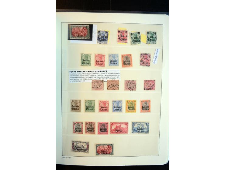 China bis Togo (ohne Südsee-Gebiete), umfangreiche, meist ungebrauchte und gestempelte Sammlung mit vielen besseren und kpl. 