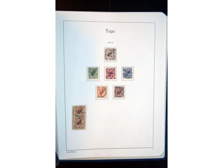 China bis Togo (ohne Südsee-Gebiete), umfangreiche, meist ungebrauchte und gestempelte Sammlung mit vielen besseren und kpl. 
