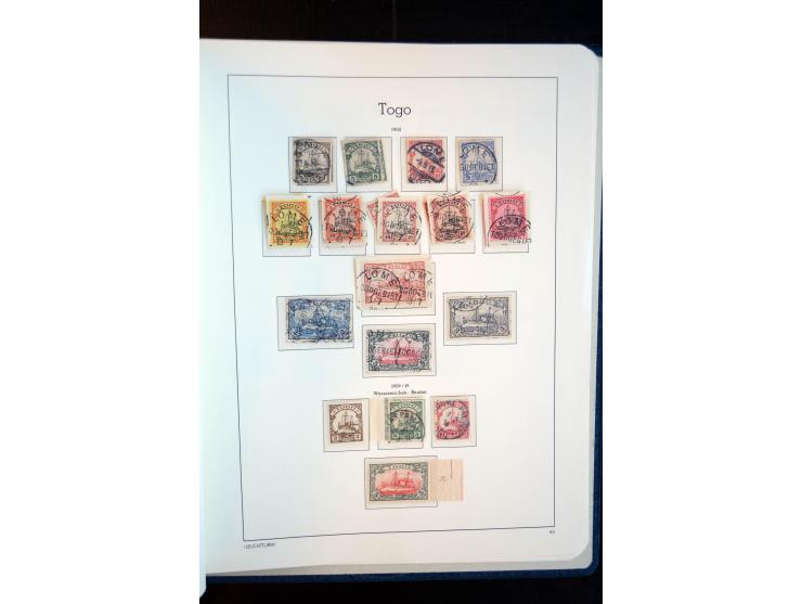 China bis Togo (ohne Südsee-Gebiete), umfangreiche, meist ungebrauchte und gestempelte Sammlung mit vielen besseren und kpl. 