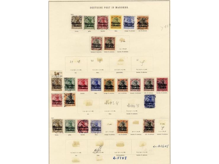 China bis Togo, ungebrauchte und meist gestempelte Sammlung mit rund 20 5 M.-Werten, DPC 7II, Karolinen 5I, Marianen 1I und 2