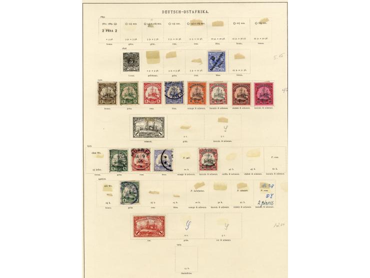 China bis Togo, ungebrauchte und meist gestempelte Sammlung mit rund 20 5 M.-Werten, DPC 7II, Karolinen 5I, Marianen 1I und 2