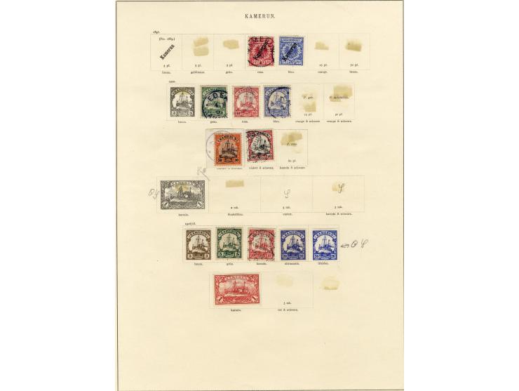 China bis Togo, ungebrauchte und meist gestempelte Sammlung mit rund 20 5 M.-Werten, DPC 7II, Karolinen 5I, Marianen 1I und 2