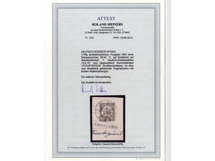 China bis Togo (ohne Südsee-Gebiete), interessante Stempel-Sammlung auf losen Marken und schönen Briefstücken, dabei einige b