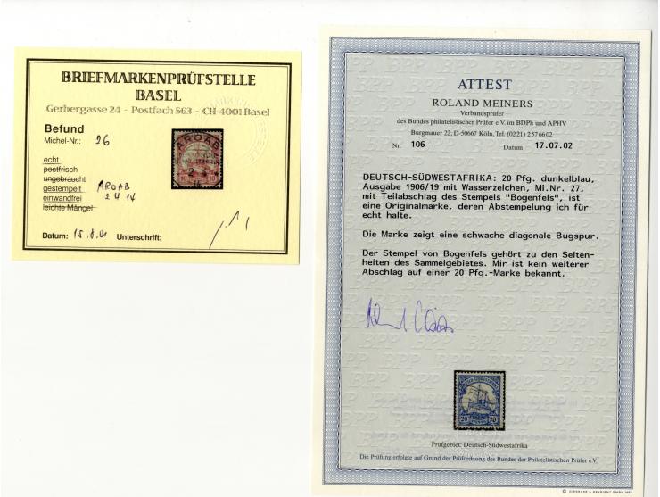 China bis Togo (ohne Südsee-Gebiete), interessante Stempel-Sammlung auf losen Marken und schönen Briefstücken, dabei einige b