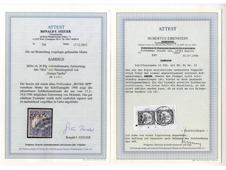 China bis Togo (ohne Südsee-Gebiete), interessante Stempel-Sammlung auf losen Marken und schönen Briefstücken, dabei einige b