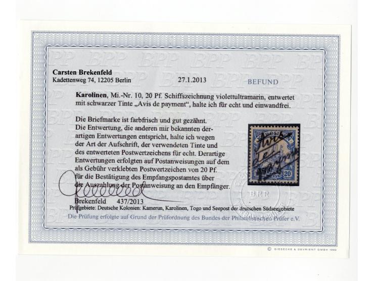 China bis Togo (ohne Südsee-Gebiete), interessante Stempel-Sammlung auf losen Marken und schönen Briefstücken, dabei einige b