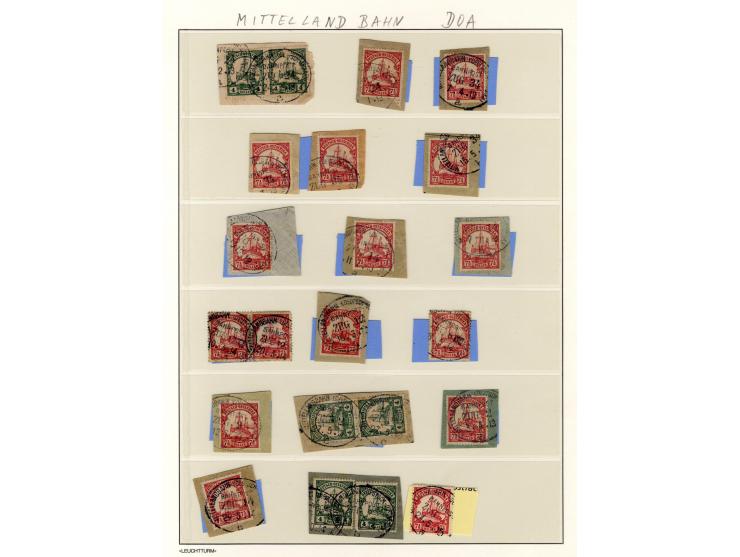 China bis Togo (ohne Südsee-Gebiete), interessante Stempel-Sammlung auf losen Marken und schönen Briefstücken, dabei einige b