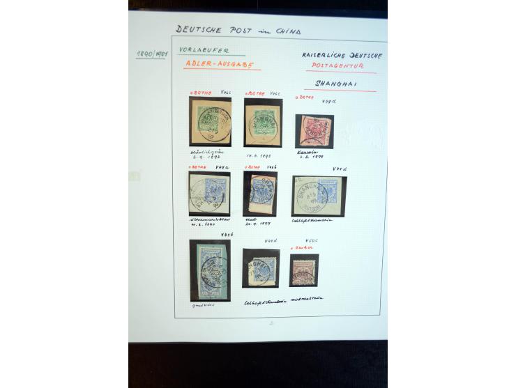 1886/1919, Deutsche Auslandspostämter China, Marokko und Türkei, sehr schöne gestempelte Sammlung ab Vorläufern und mit einig