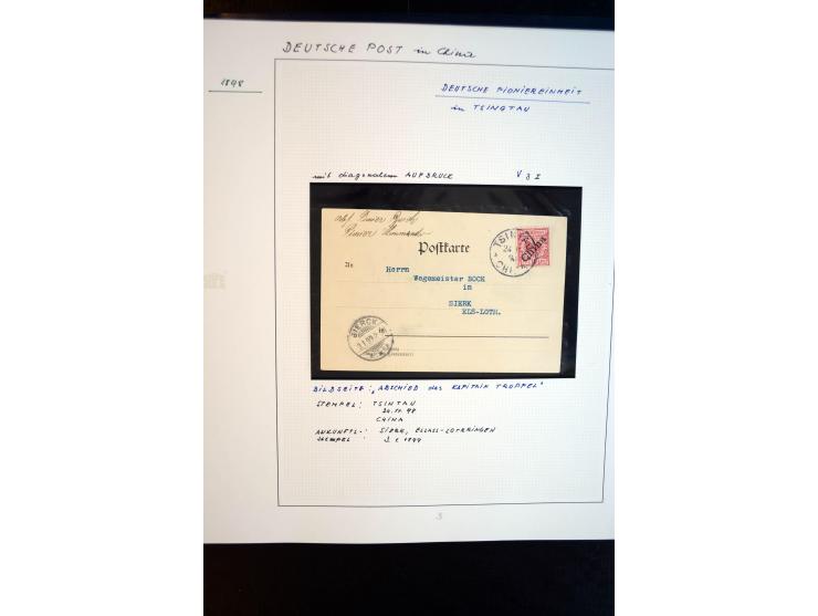 1886/1919, Deutsche Auslandspostämter China, Marokko und Türkei, sehr schöne gestempelte Sammlung ab Vorläufern und mit einig