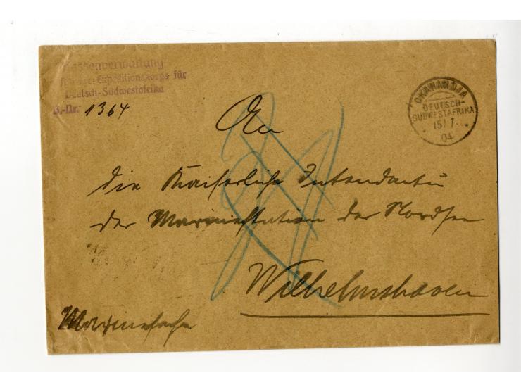 1887/1918, interessante Partie mit 22 Briefen, Karten und Ganzsachen sowie 7 Marken bzw. Briefstücken und 2 Siegelmarken auf 