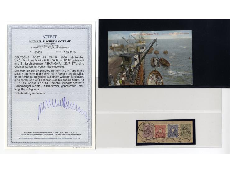 1887/1918, interessante Partie mit 22 Briefen, Karten und Ganzsachen sowie 7 Marken bzw. Briefstücken und 2 Siegelmarken auf 