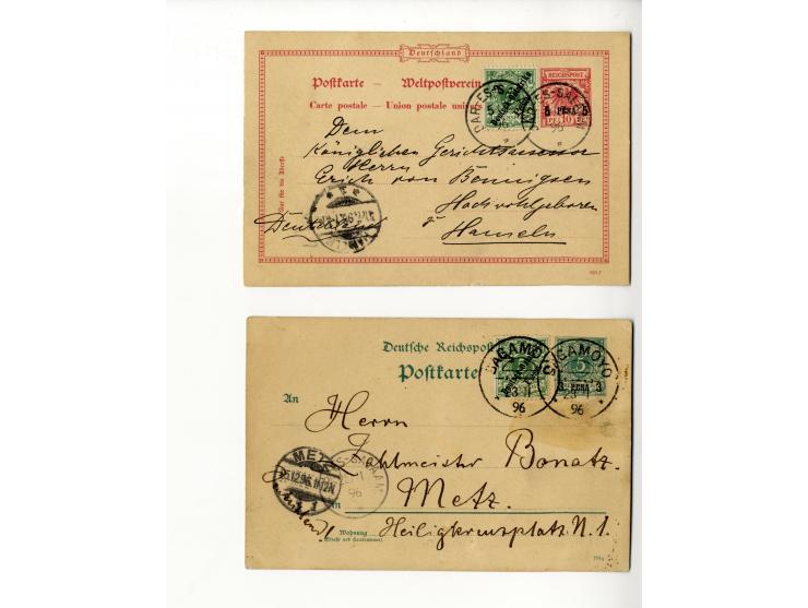 1887/1918, interessante Partie mit 22 Briefen, Karten und Ganzsachen sowie 7 Marken bzw. Briefstücken und 2 Siegelmarken auf 
