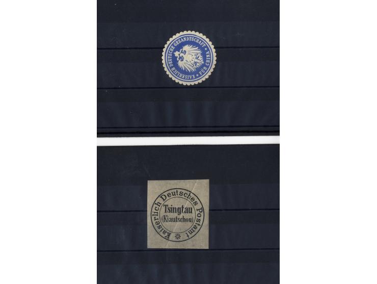 1887/1918, interessante Partie mit 22 Briefen, Karten und Ganzsachen sowie 7 Marken bzw. Briefstücken und 2 Siegelmarken auf 