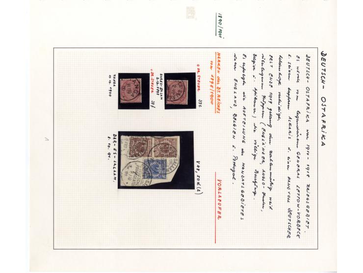 1891/1919, DOA, DSWA, Kamerun und Togo, sehr schöne gestempelte Sammlung mit einigen Briefen ab Vorläufern, dabei viele besse