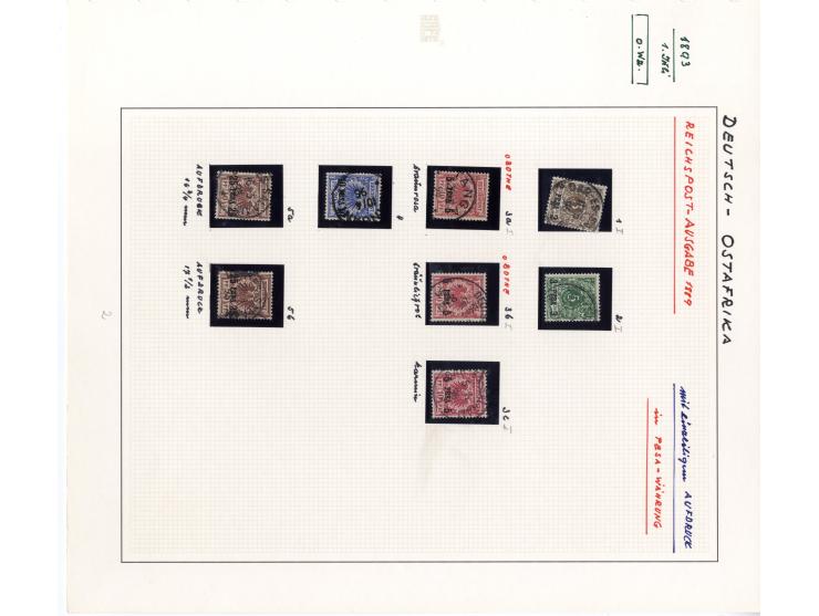 1891/1919, DOA, DSWA, Kamerun und Togo, sehr schöne gestempelte Sammlung mit einigen Briefen ab Vorläufern, dabei viele besse