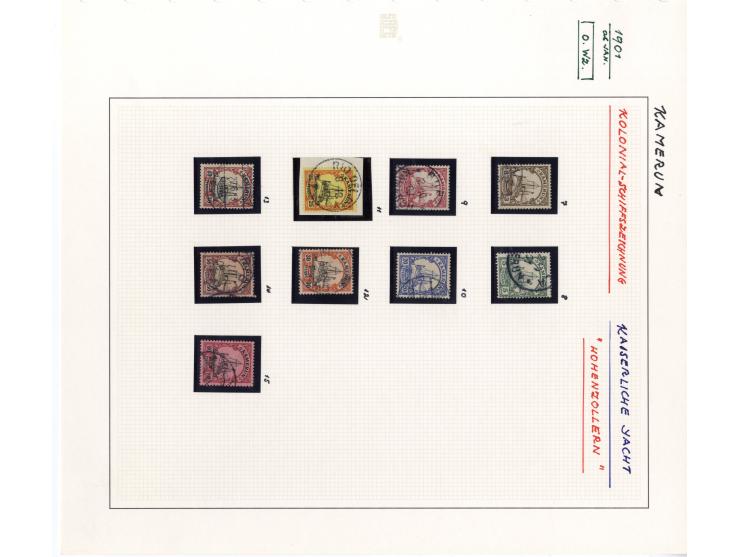 1891/1919, DOA, DSWA, Kamerun und Togo, sehr schöne gestempelte Sammlung mit einigen Briefen ab Vorläufern, dabei viele besse