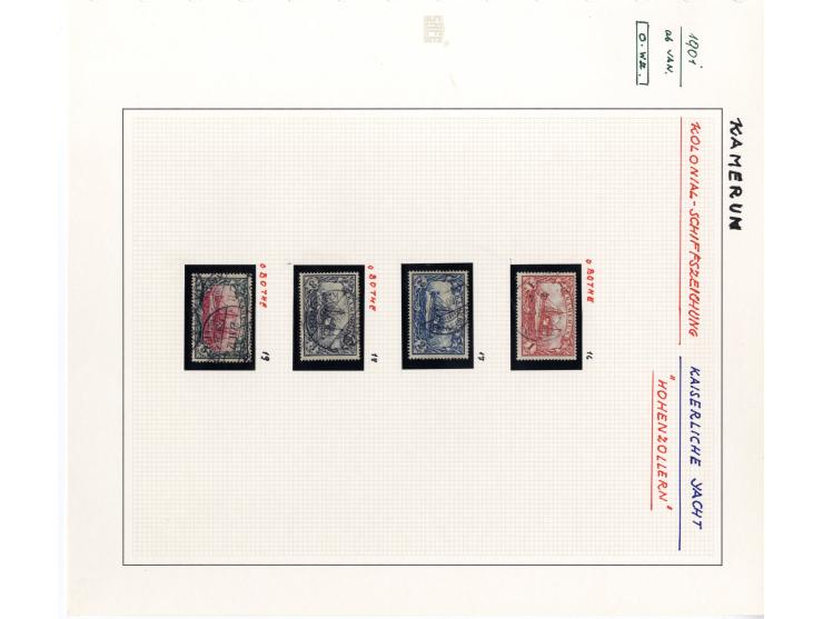 1891/1919, DOA, DSWA, Kamerun und Togo, sehr schöne gestempelte Sammlung mit einigen Briefen ab Vorläufern, dabei viele besse