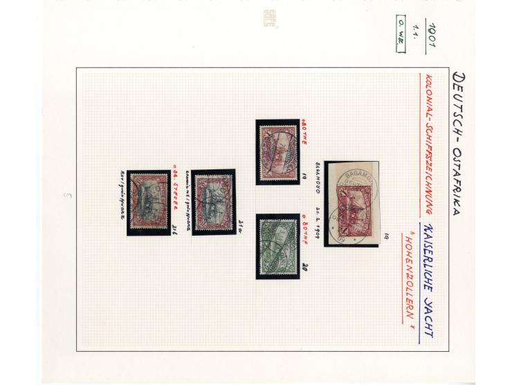 1891/1919, DOA, DSWA, Kamerun und Togo, sehr schöne gestempelte Sammlung mit einigen Briefen ab Vorläufern, dabei viele besse