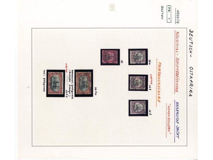 1891/1919, DOA, DSWA, Kamerun und Togo, sehr schöne gestempelte Sammlung mit einigen Briefen ab Vorläufern, dabei viele besse