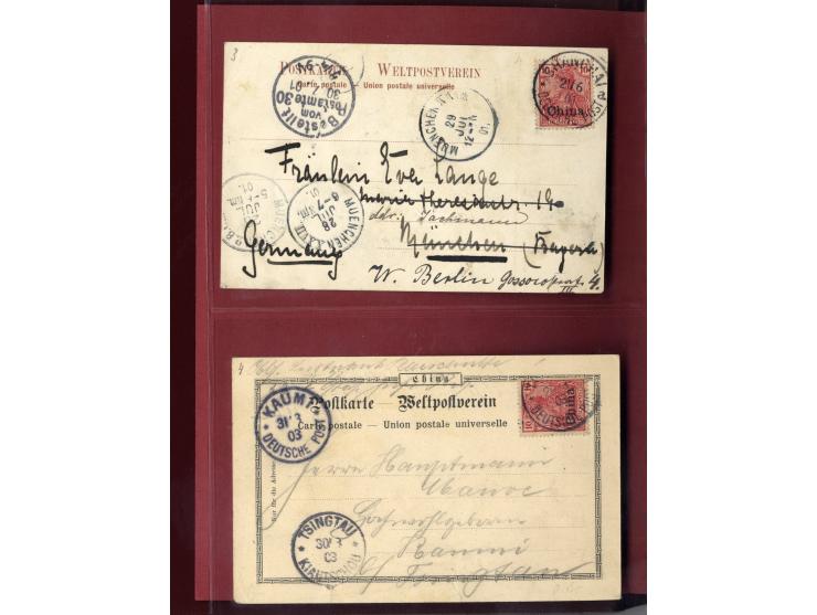 China bis Togo, etwa 90 Ansichtskarten und Ganzsachen