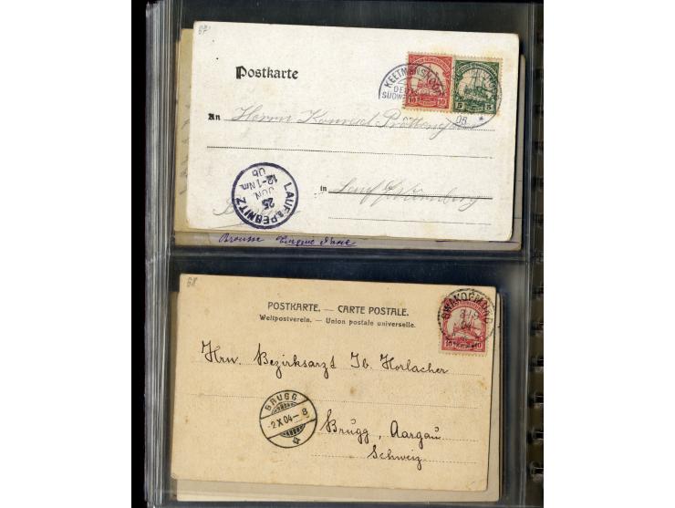 China bis Togo, etwa 90 Ansichtskarten und Ganzsachen
