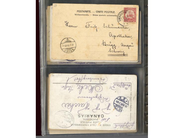 China bis Togo, etwa 90 Ansichtskarten und Ganzsachen