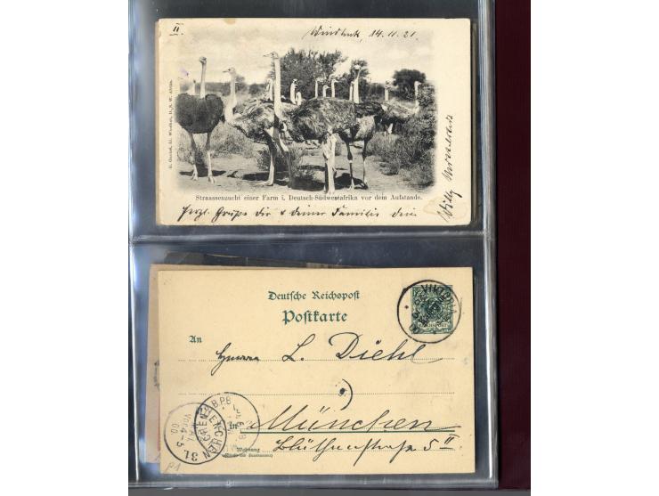 China bis Togo, etwa 90 Ansichtskarten und Ganzsachen
