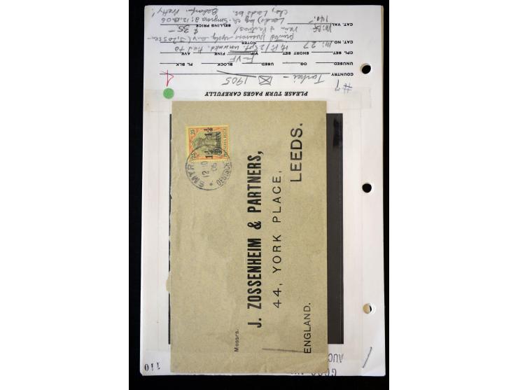 1890/1917, Partie mit ca. 45 Briefen, Karten und Ganzsachen inkl. KGF-Post Kiautschou und Schiffspost, dabei Vorläufer-Franka