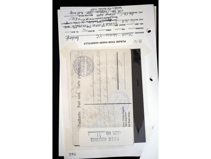 1890/1917, Partie mit ca. 45 Briefen, Karten und Ganzsachen inkl. KGF-Post Kiautschou und Schiffspost, dabei Vorläufer-Franka