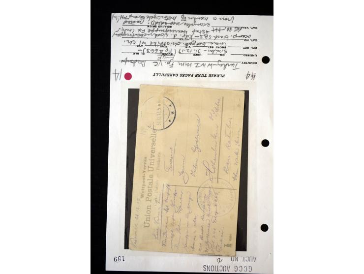 1890/1917, Partie mit ca. 45 Briefen, Karten und Ganzsachen inkl. KGF-Post Kiautschou und Schiffspost, dabei Vorläufer-Franka
