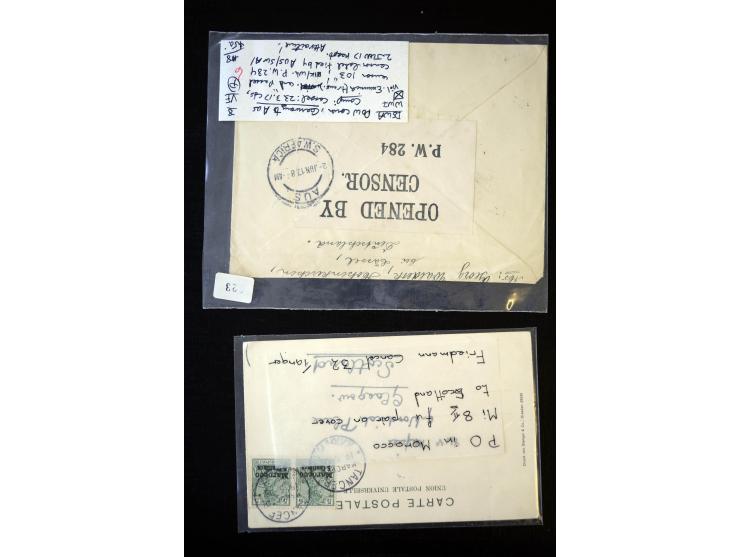 1890/1917, Partie mit ca. 45 Briefen, Karten und Ganzsachen inkl. KGF-Post Kiautschou und Schiffspost, dabei Vorläufer-Franka