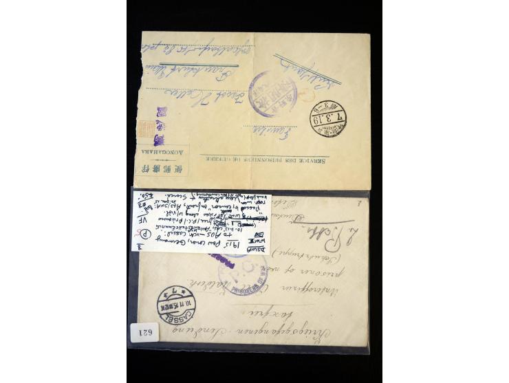 1890/1917, Partie mit ca. 45 Briefen, Karten und Ganzsachen inkl. KGF-Post Kiautschou und Schiffspost, dabei Vorläufer-Franka