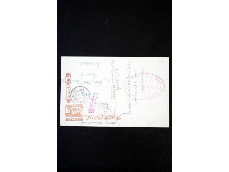 1890/1917, Partie mit ca. 45 Briefen, Karten und Ganzsachen inkl. KGF-Post Kiautschou und Schiffspost, dabei Vorläufer-Franka