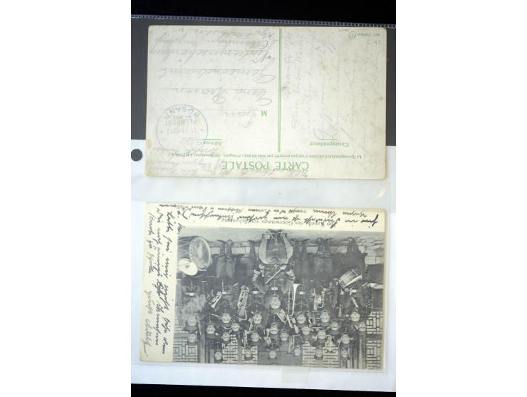 1890/1917, Partie mit ca. 45 Briefen, Karten und Ganzsachen inkl. KGF-Post Kiautschou und Schiffspost, dabei Vorläufer-Franka