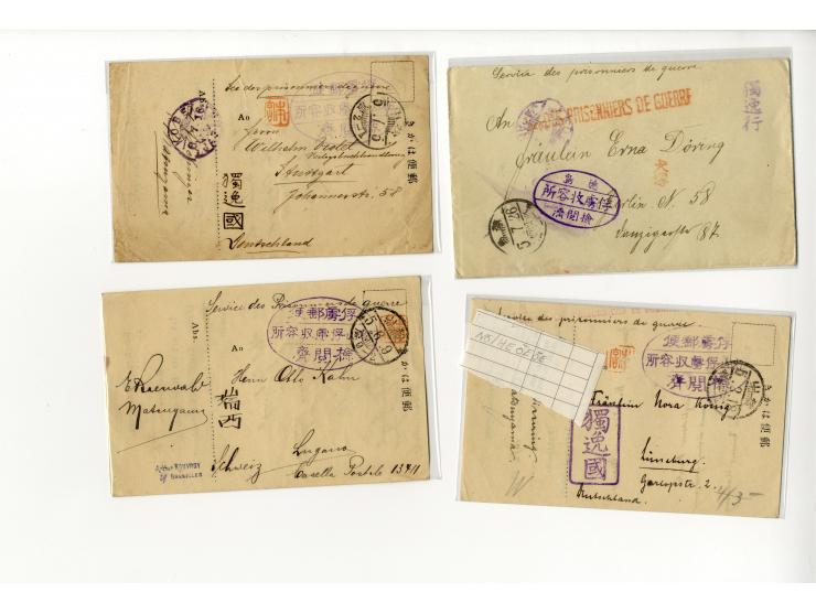 1898/1919, interessanter Posten mit ca. 70 Briefen, Karten und Ganzsachen inkl. viel KGF-Post (u.a. DSWA und viel Kiautschou)